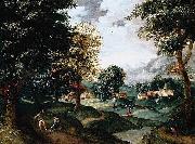 Jacob Grimmer Landscape oil painting on canvas